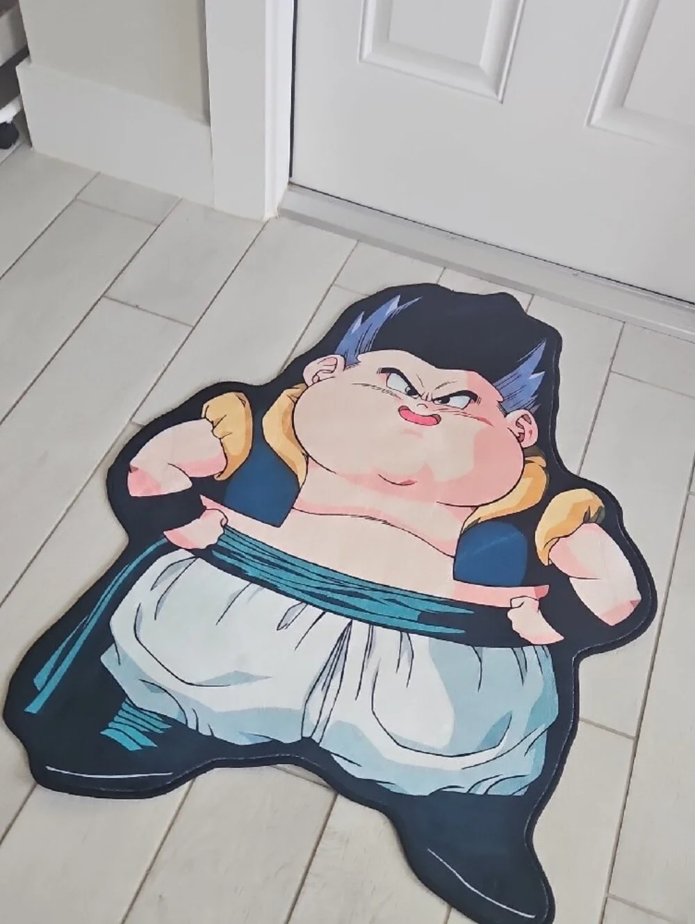 Cartoon Character Floor Mat – Navy, Blue, Cream, Pink
